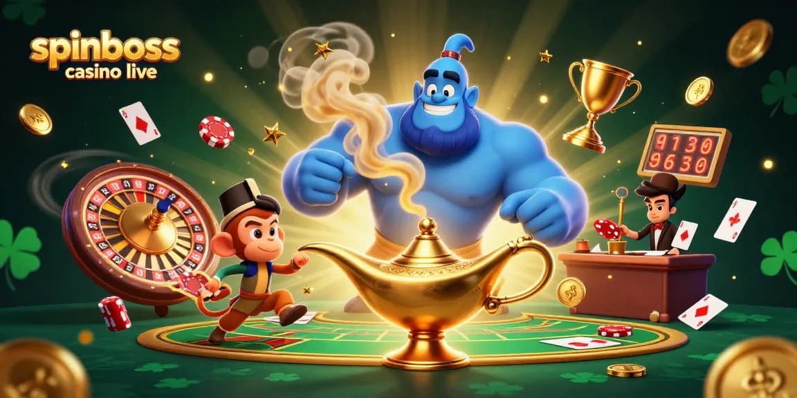 Découvrez spinboss casino live : Génie amusant et jeu de casino évoquant l'adrénaline d'une partie.
