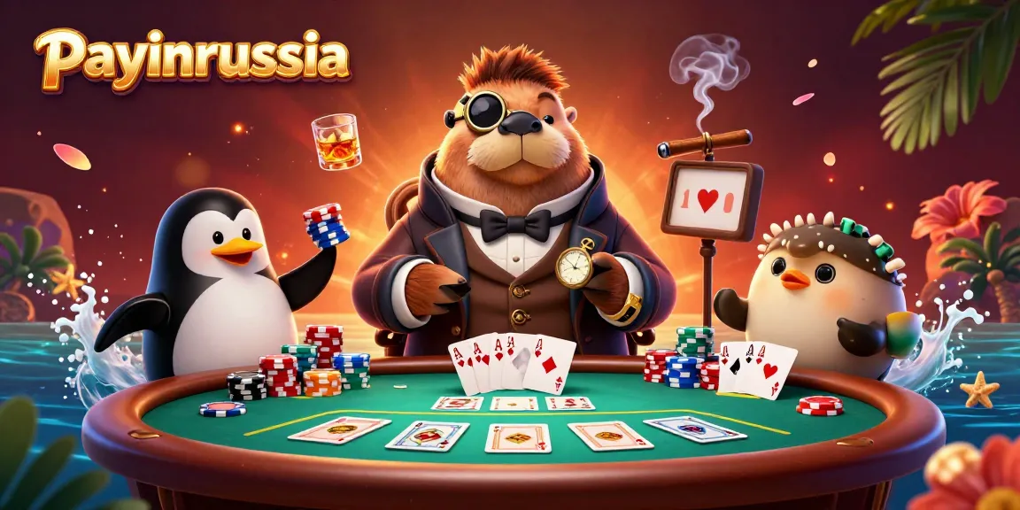 Jouez avec payinrussia en découvrant un tableau de poker sous-marin plein d'éléments captivants.